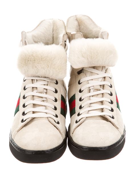 star sneakers gucci|gucci fur sneakers women's.